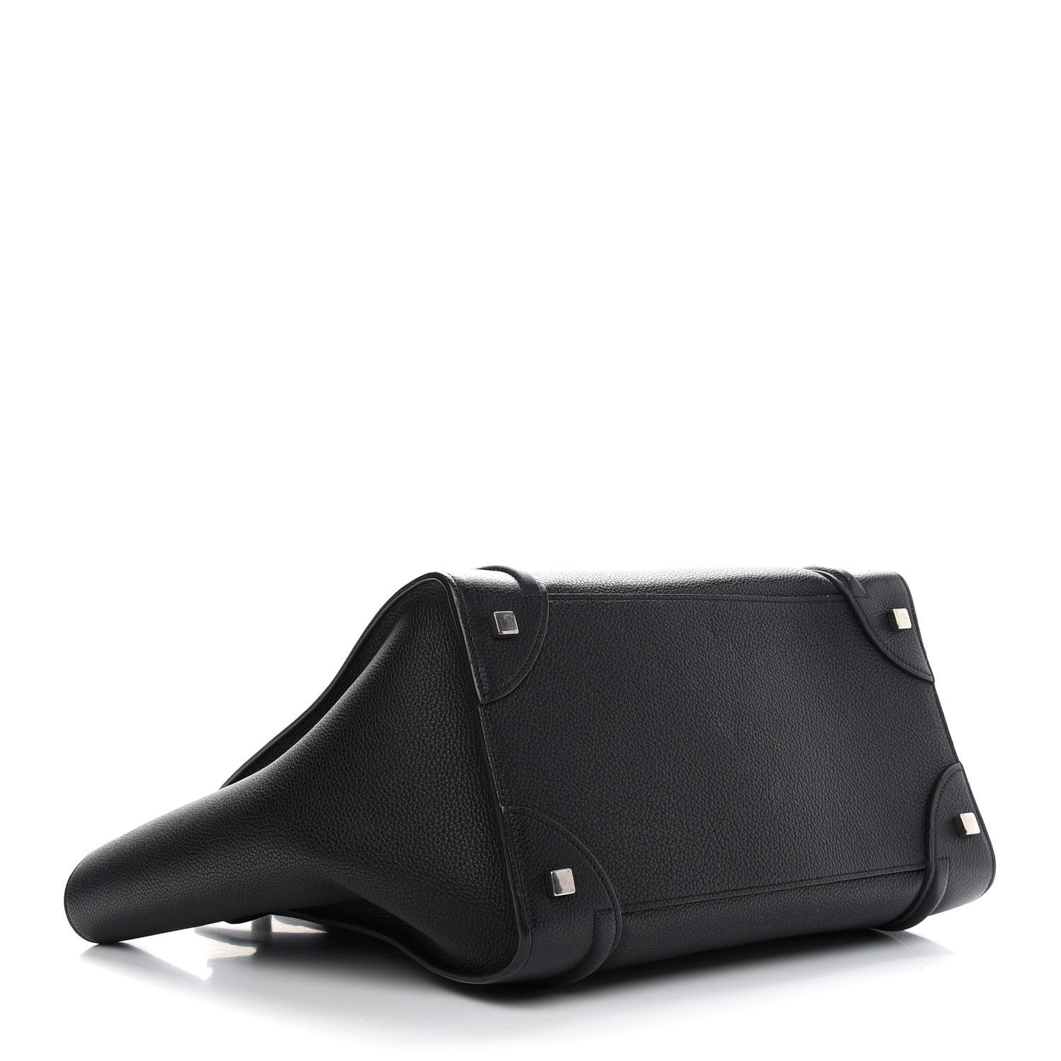 Celine Drummed Calfskin Mini Luggage Black 4 of 11