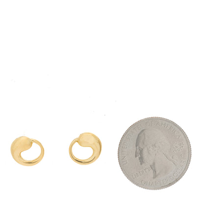Tiffany 18K Yellow Gold Elsa Peretti Eternal Circle Earrings 2 of 4