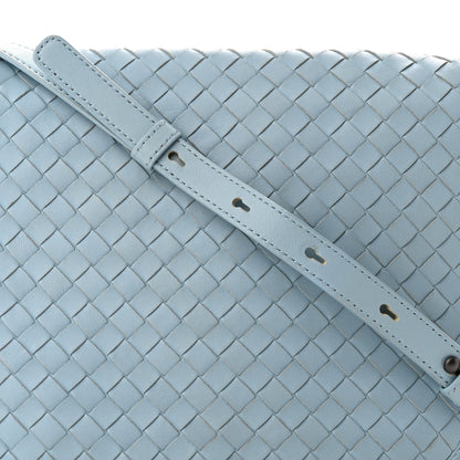 Bottega Veneta Nappa Intrecciato Flap Crossbody Light Blue 7 of 9