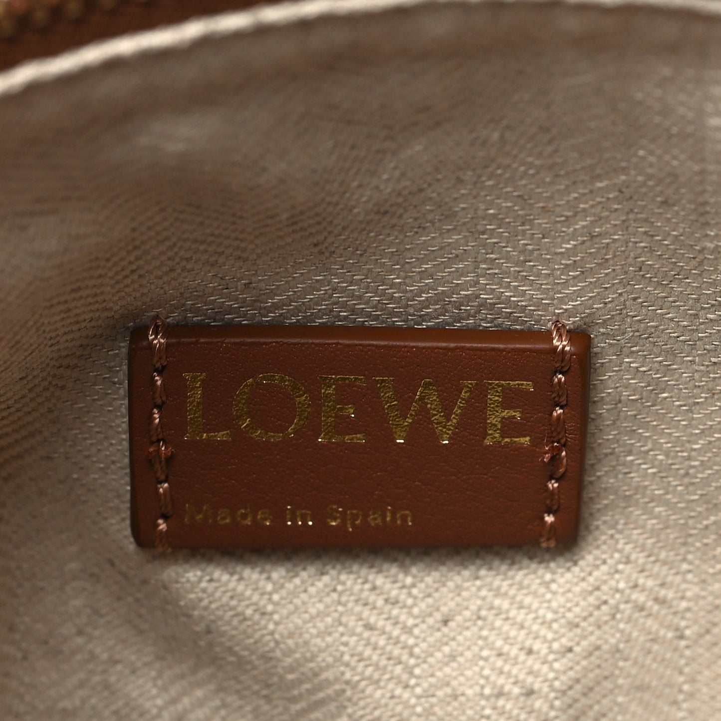 Jacquard Anagram Calfskin Small Cubi Bag Tan Pecan