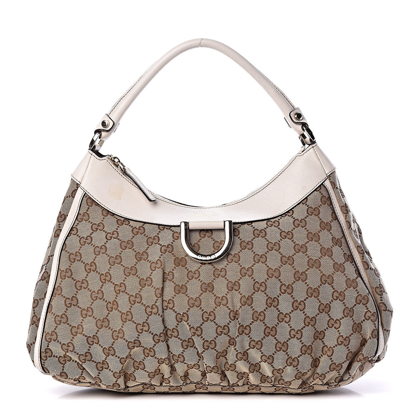 Monogram Large D Gold Hobo Off White