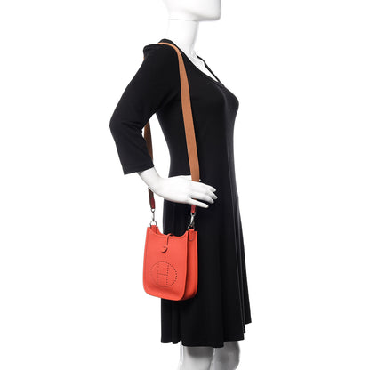 Hermes Taurillon Maurice Amazone Evelyne TPM Capucine Gold 2 of 11