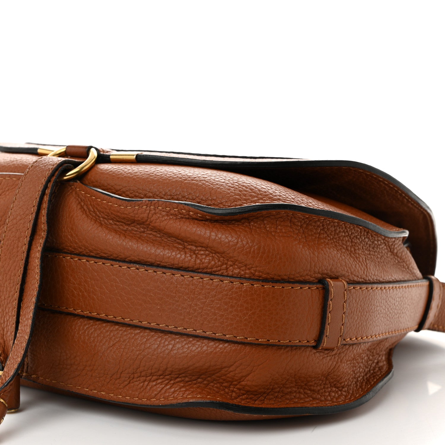 Chloe Calfskin Medium Marcie Round Crossbody Bag Tan 10 of 11