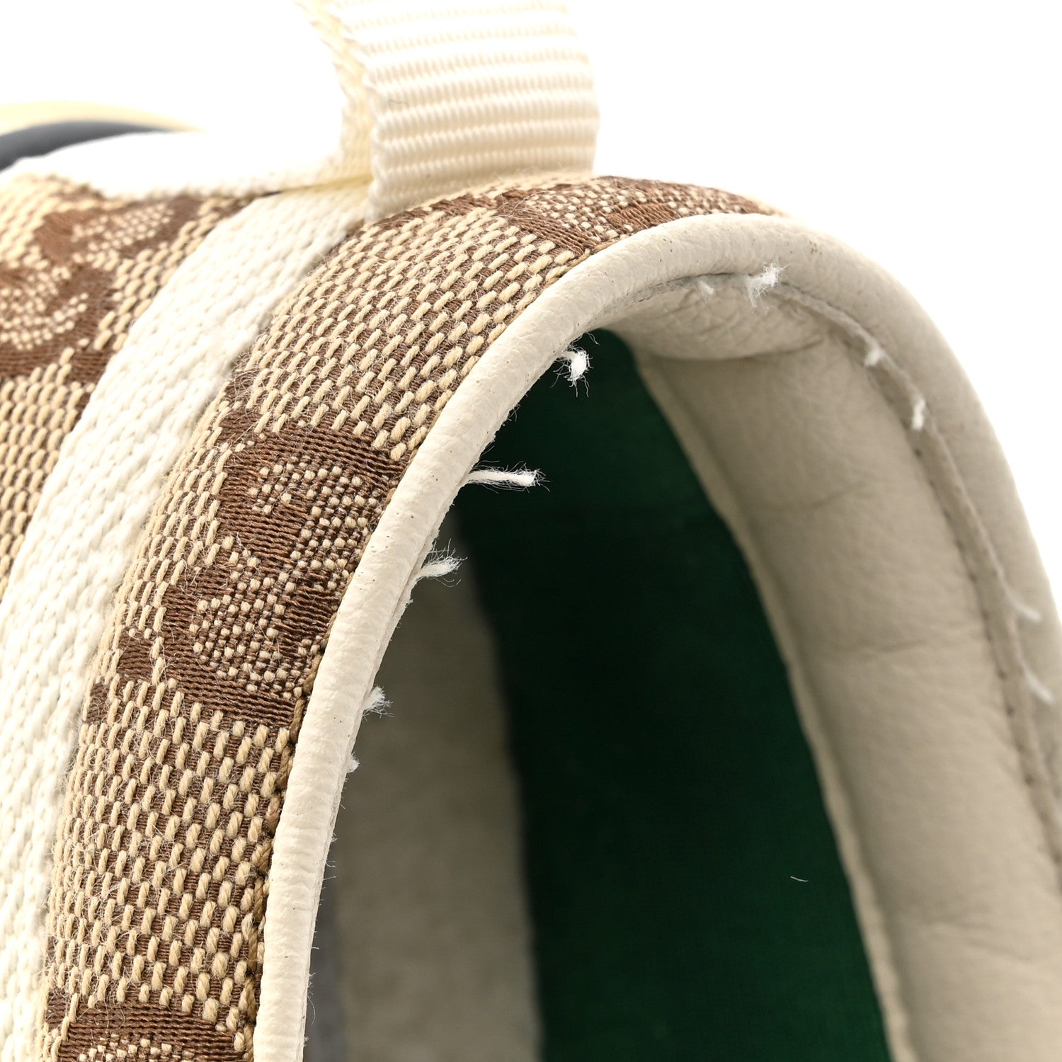 Gucci GG Monogram Womens 1977 Tennis Slip On 30mm Sneakers 36.5 Beige Ebony Mystic White 11 of 12