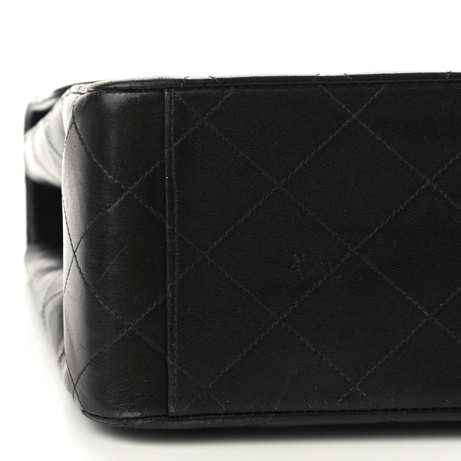 Chanel Lambskin Quilted XL Jumbo Single Flap Black 6 of 10