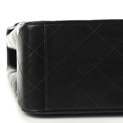 Chanel Lambskin Quilted XL Jumbo Single Flap Black 6 of 10