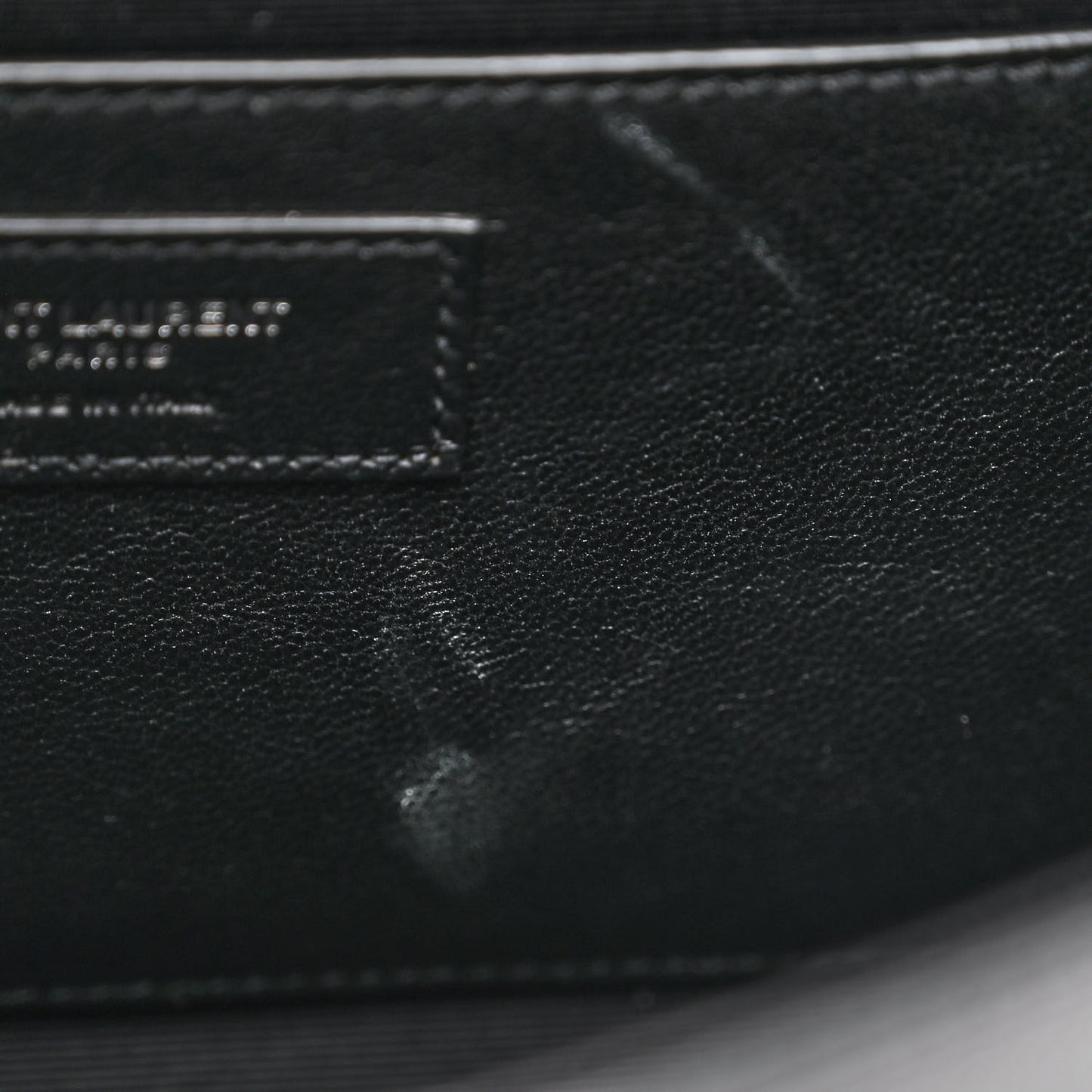Grain De Poudre Medium Classic Monogram Kate Satchel Black