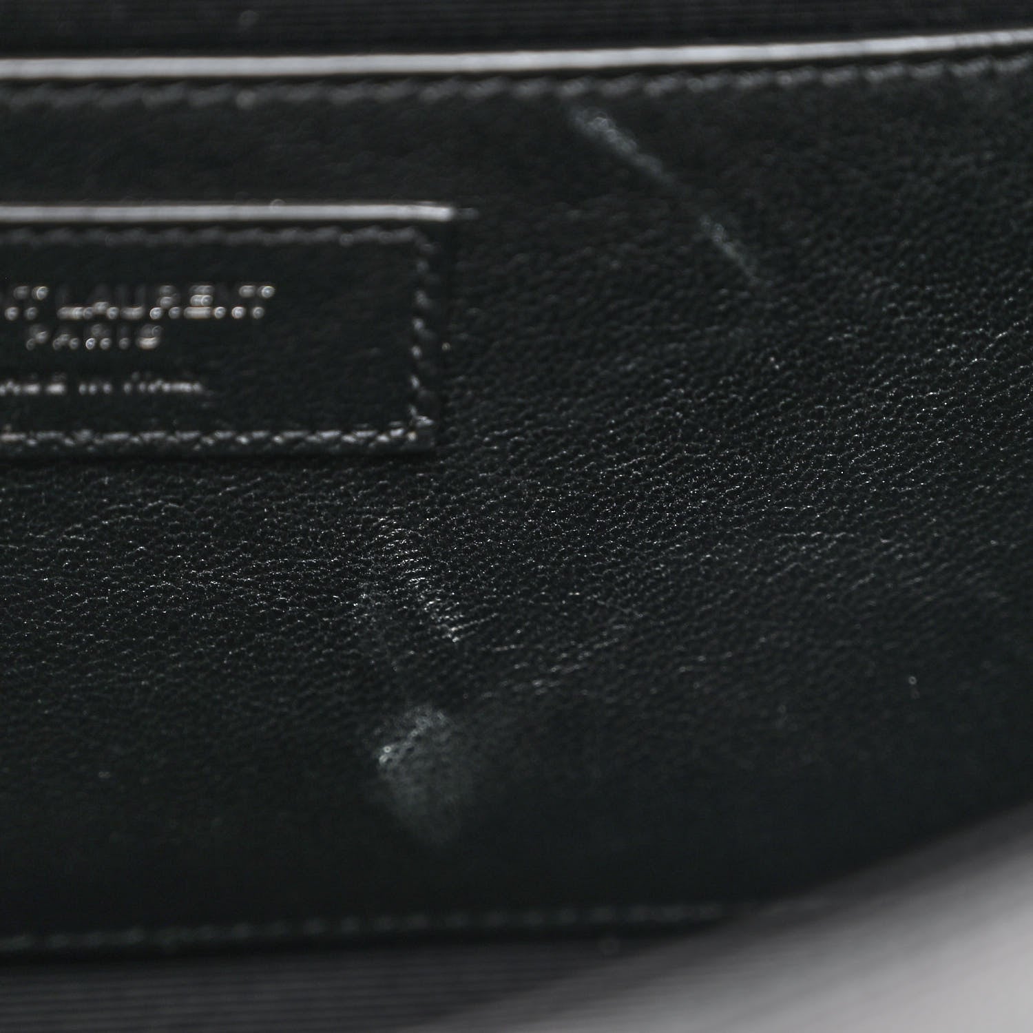 Saint Laurent Grain De Poudre Medium Classic Monogram Kate Satchel Black 8 of 12