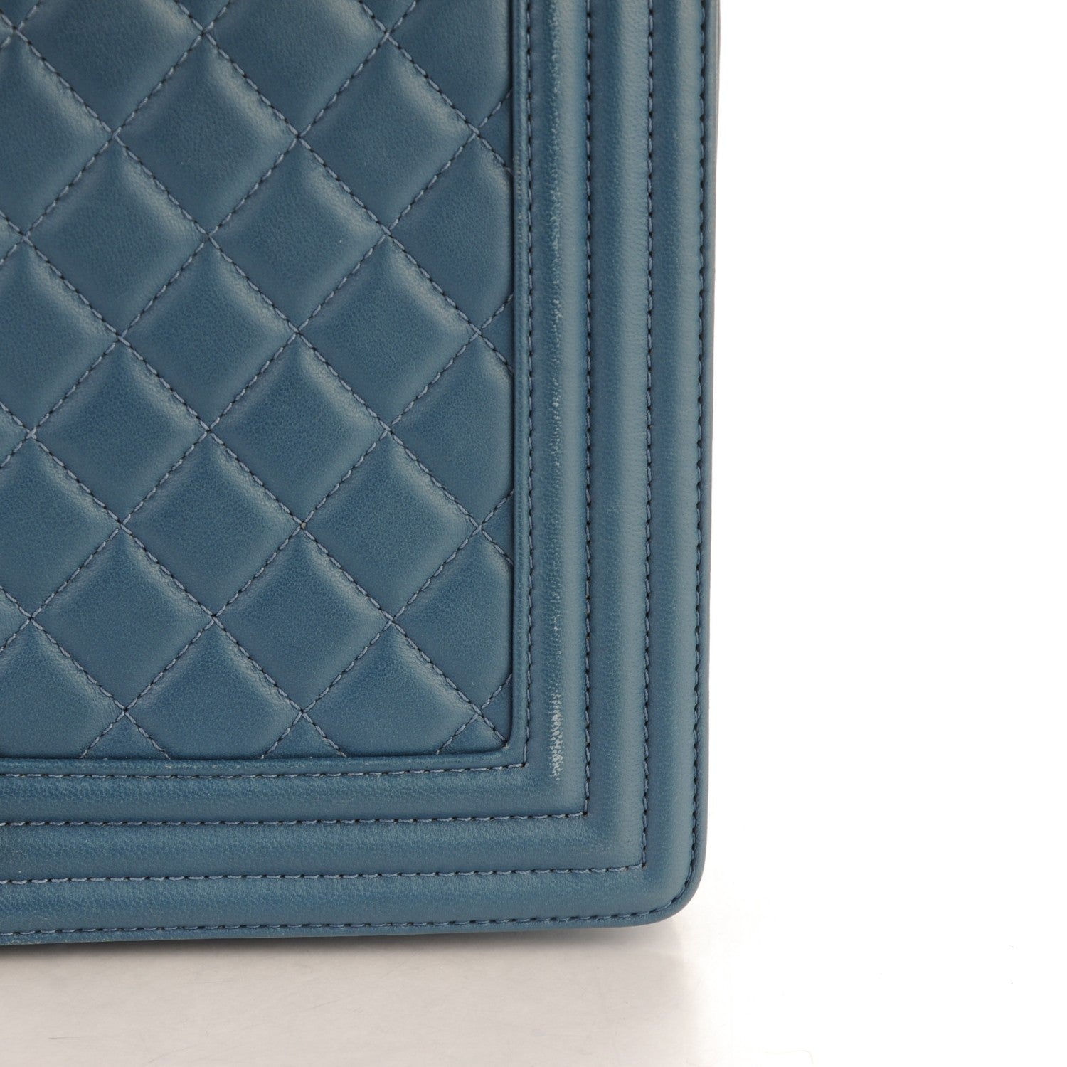 Chanel Lambskin Quilted New Medium Boy Flap Dark Blue 8 of 9