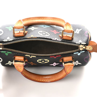 Louis Vuitton Monogram Multicolor Mini Sac HL Speedy Black 5 of 9
