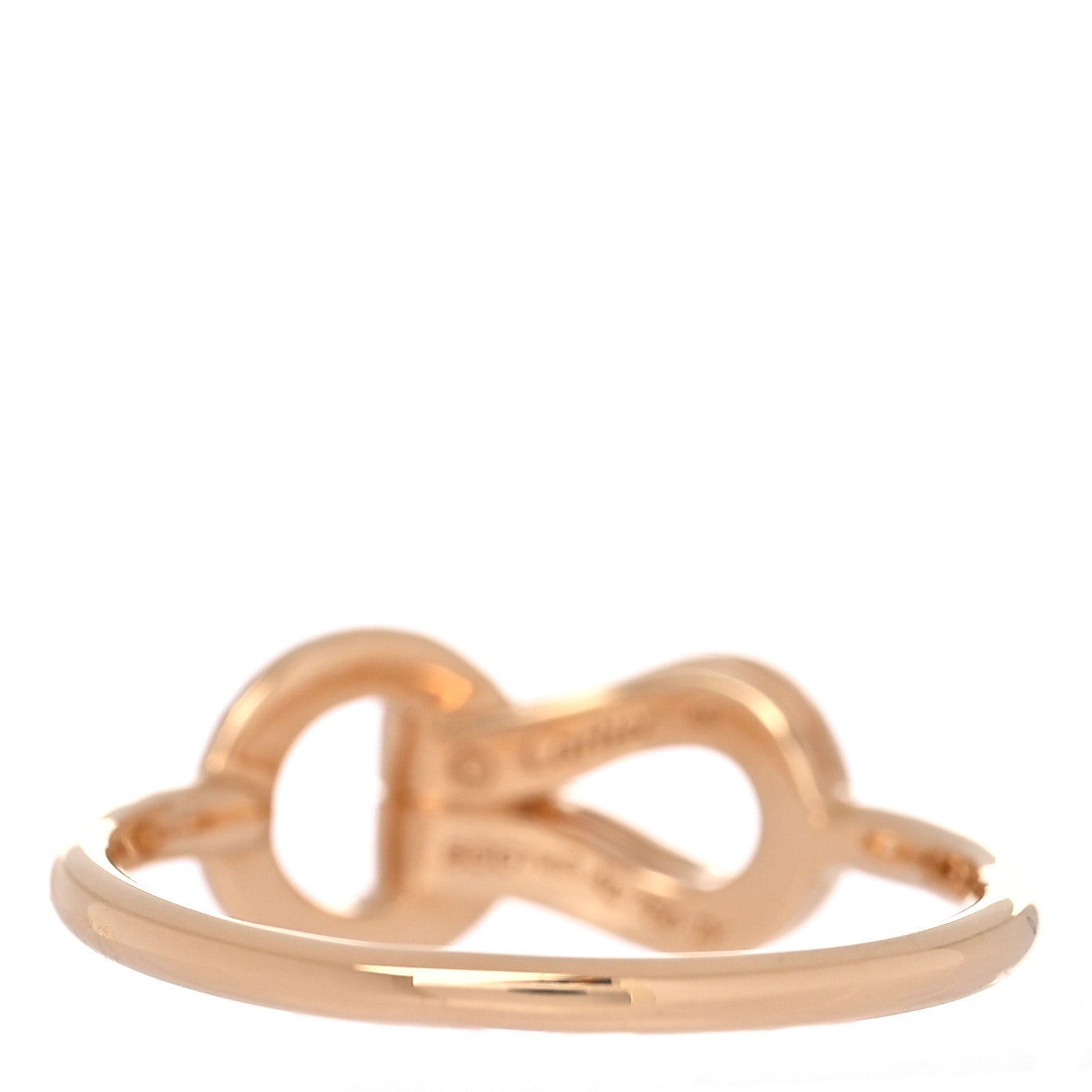 Cartier 18K Pink Gold Diamond Agrafe Ring 49 4.75 3 of 4