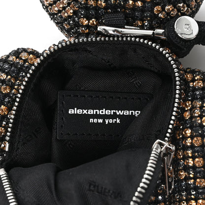 Alexander Wang Crystal Mesh Tiger Beiress Wristlet Black Multicolor 5 of 6