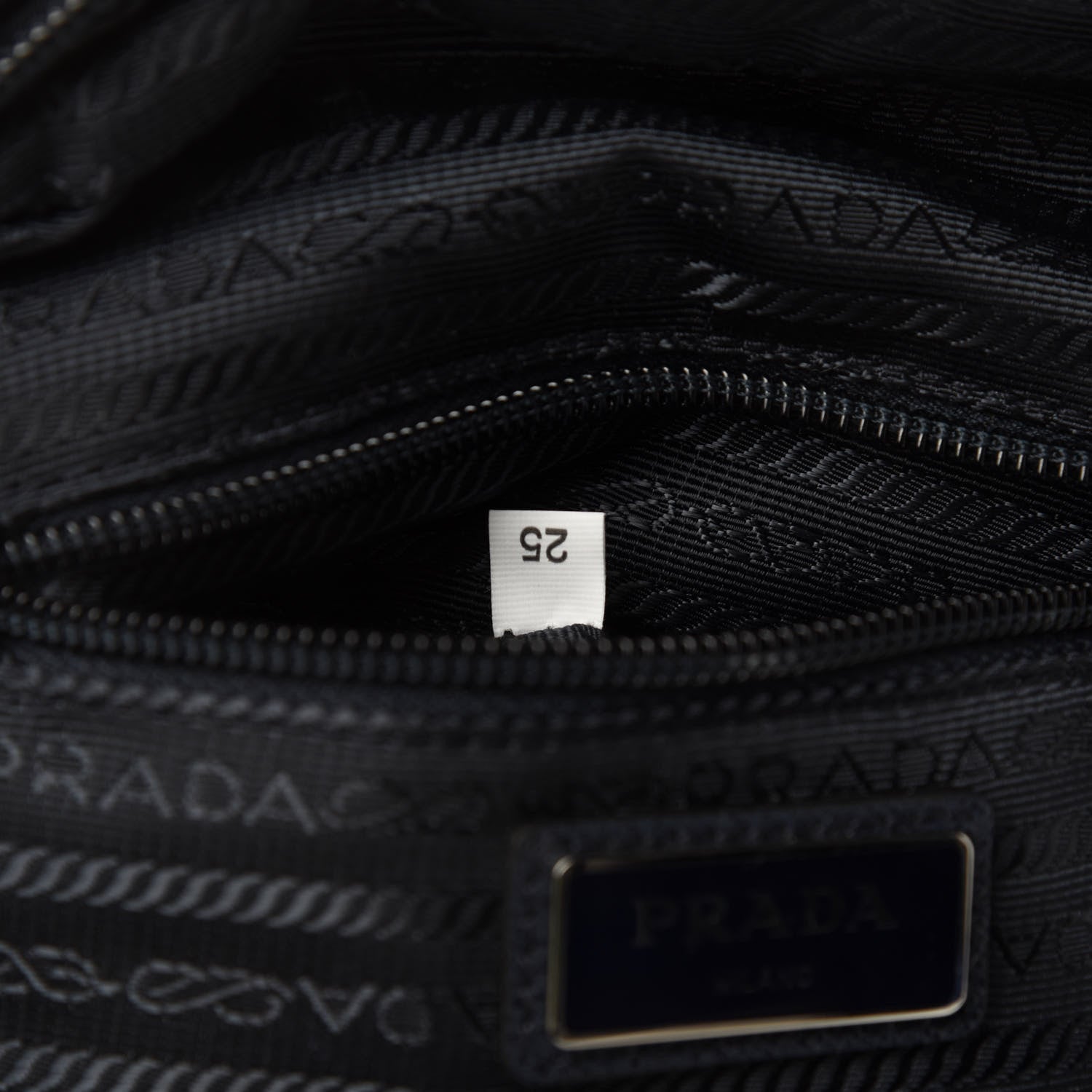 Prada Tessuto Stampato Nylon Otta Print Sling Backpack Black 11 of 12