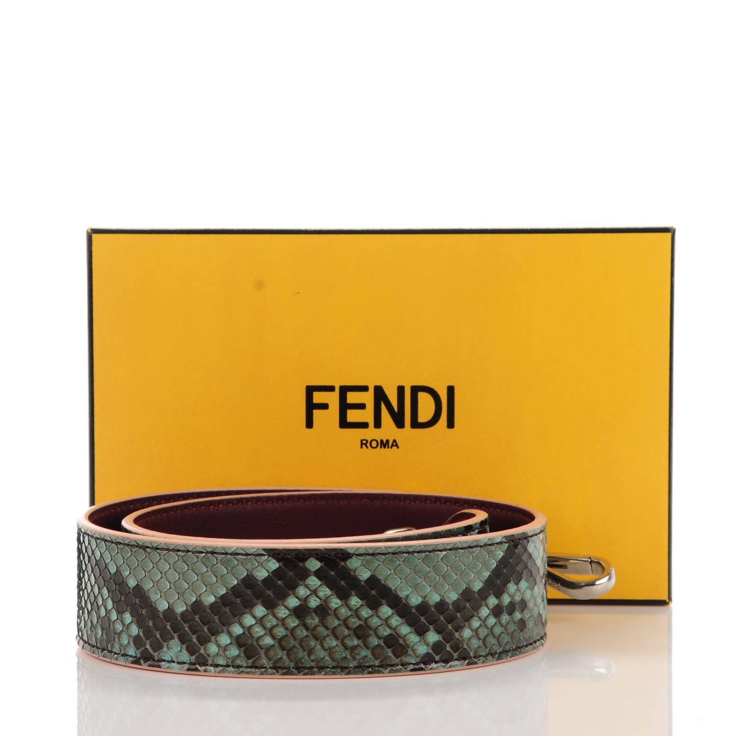 Fendi Python Vitello Dolce Strap You Menta 5 of 5
