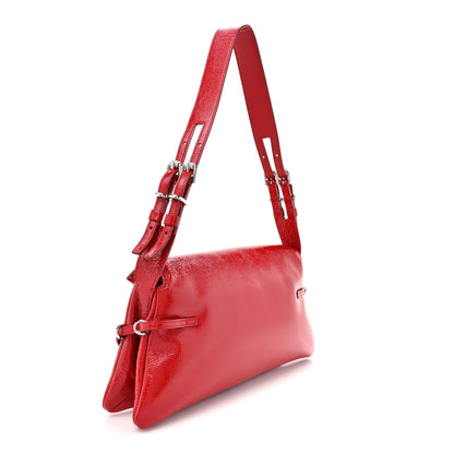 Givenchy Patent Calfskin Small P'tit Voyou Shoulder Bag Vermillon 3 of 10