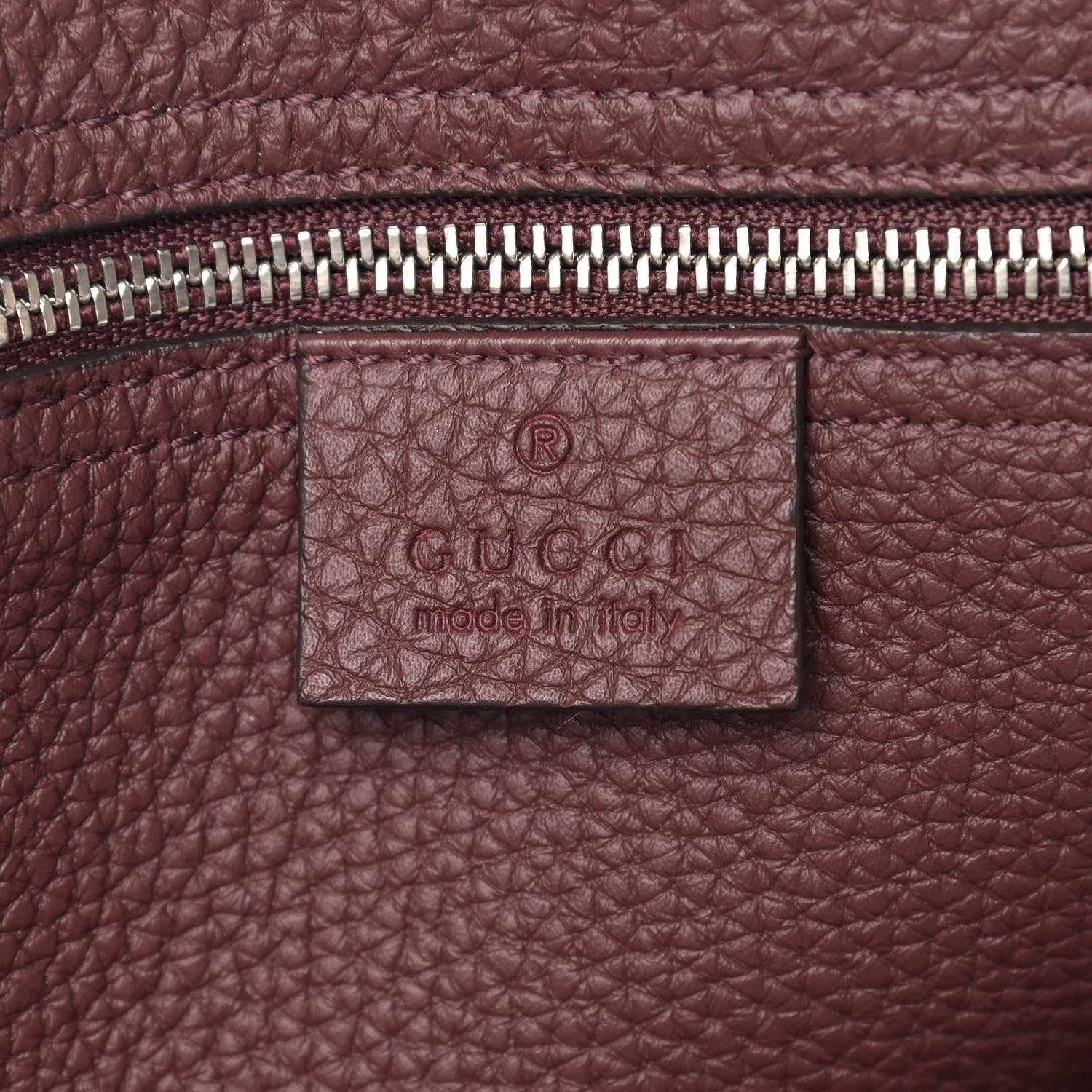 Gucci Soft Calfskin Large Jackie Top Handle Bag Bordeaux 8 of 9