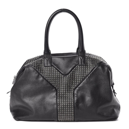 Saint Laurent Chevre Large Rock Stud Easy Y Black 1 of 11