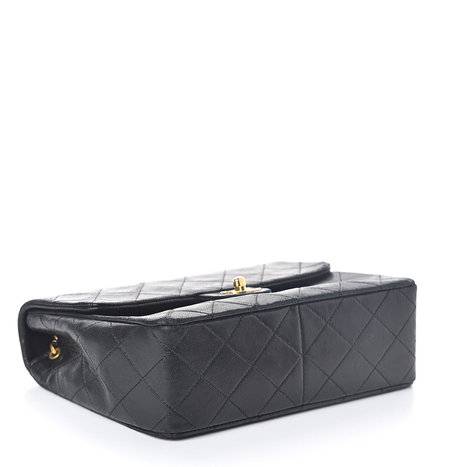 Chanel Lambskin Quilted Mini Square Flap Bag Black 4 of 11