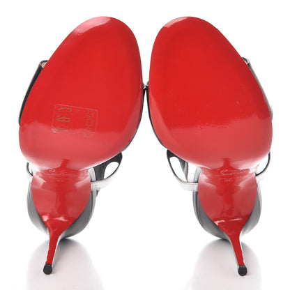 Christian Louboutin Kid Morphetina 100 T-Strap Sandals 39 Black 5 of 9