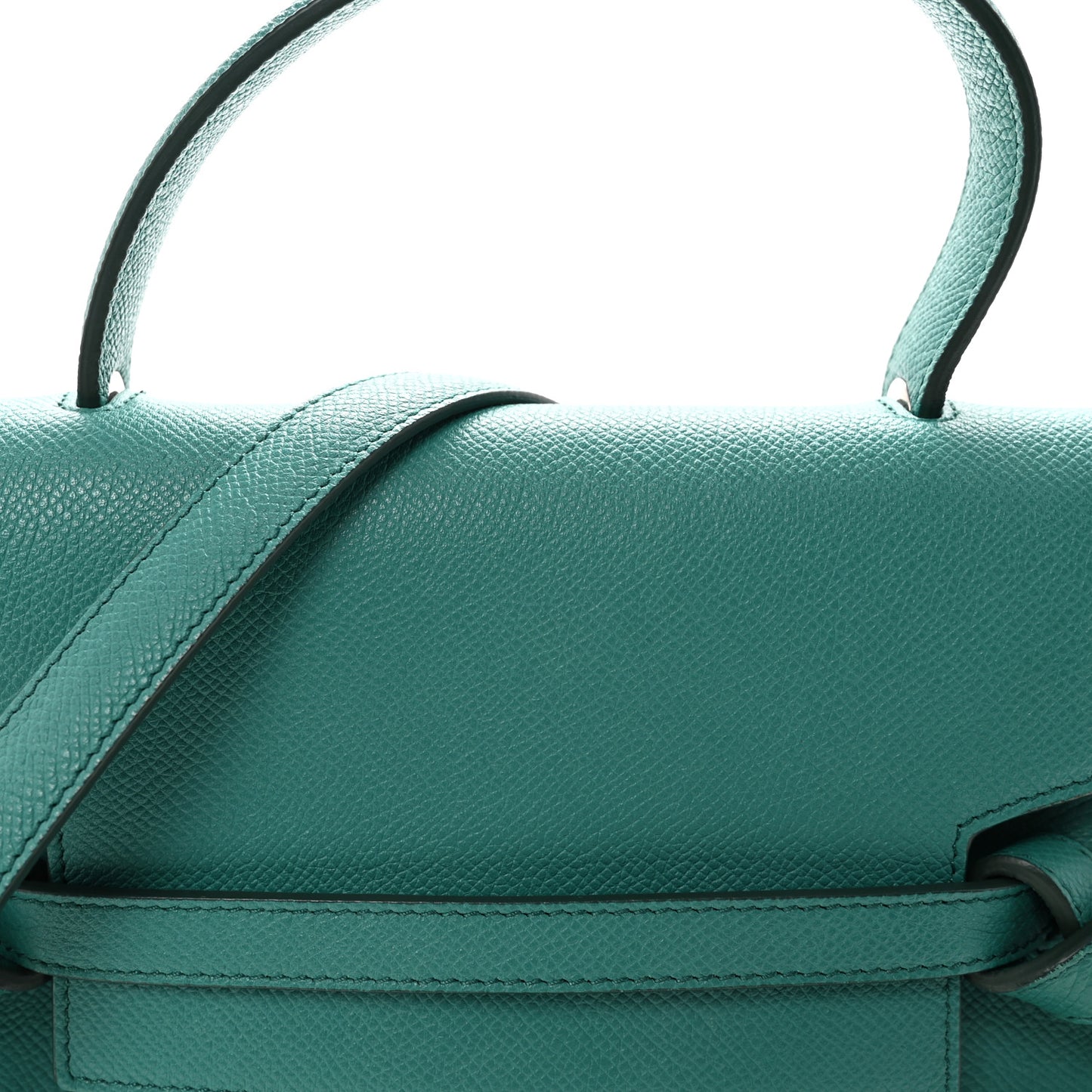 Grained Calfskin Micro Belt Bag Cactus