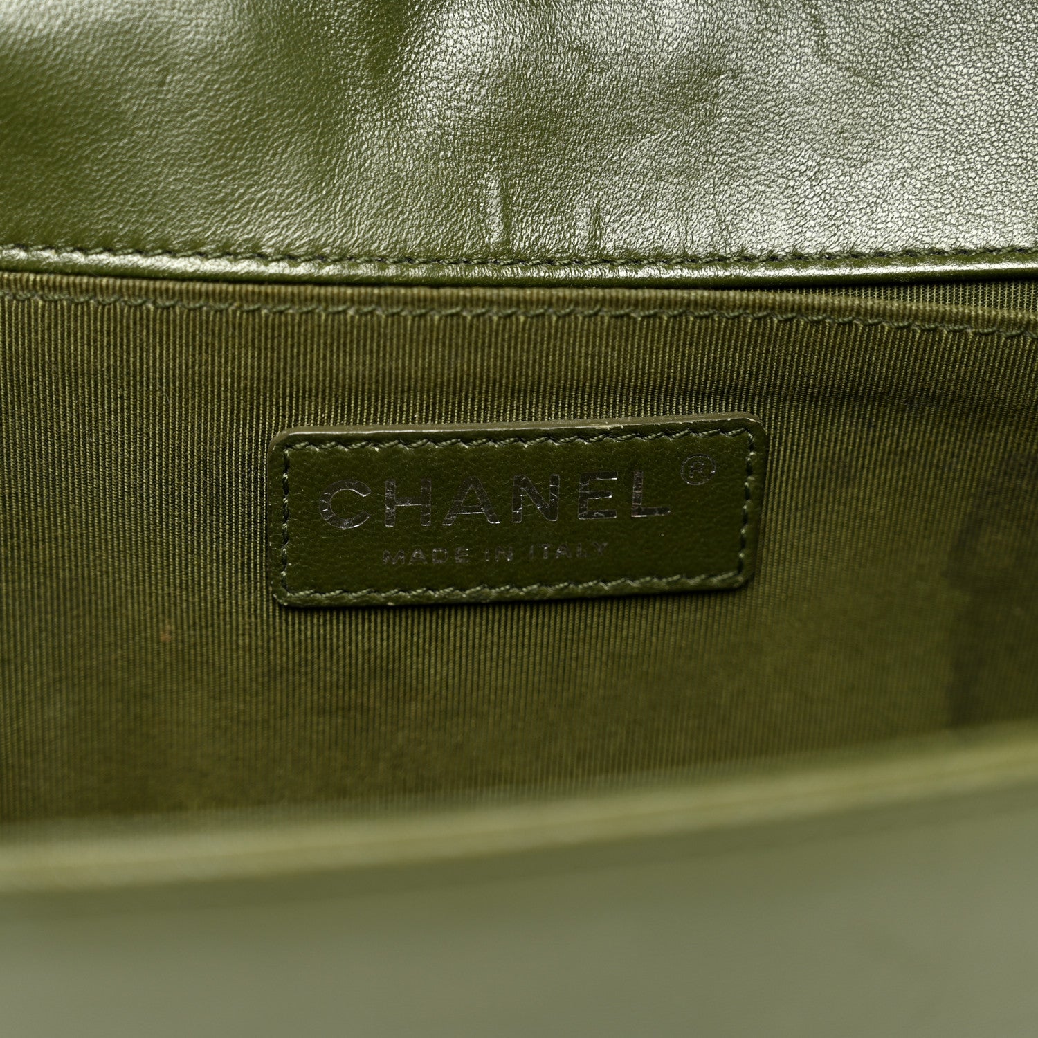 Chanel Lambskin Quilted Medium Boy Flap Green 7 of 11