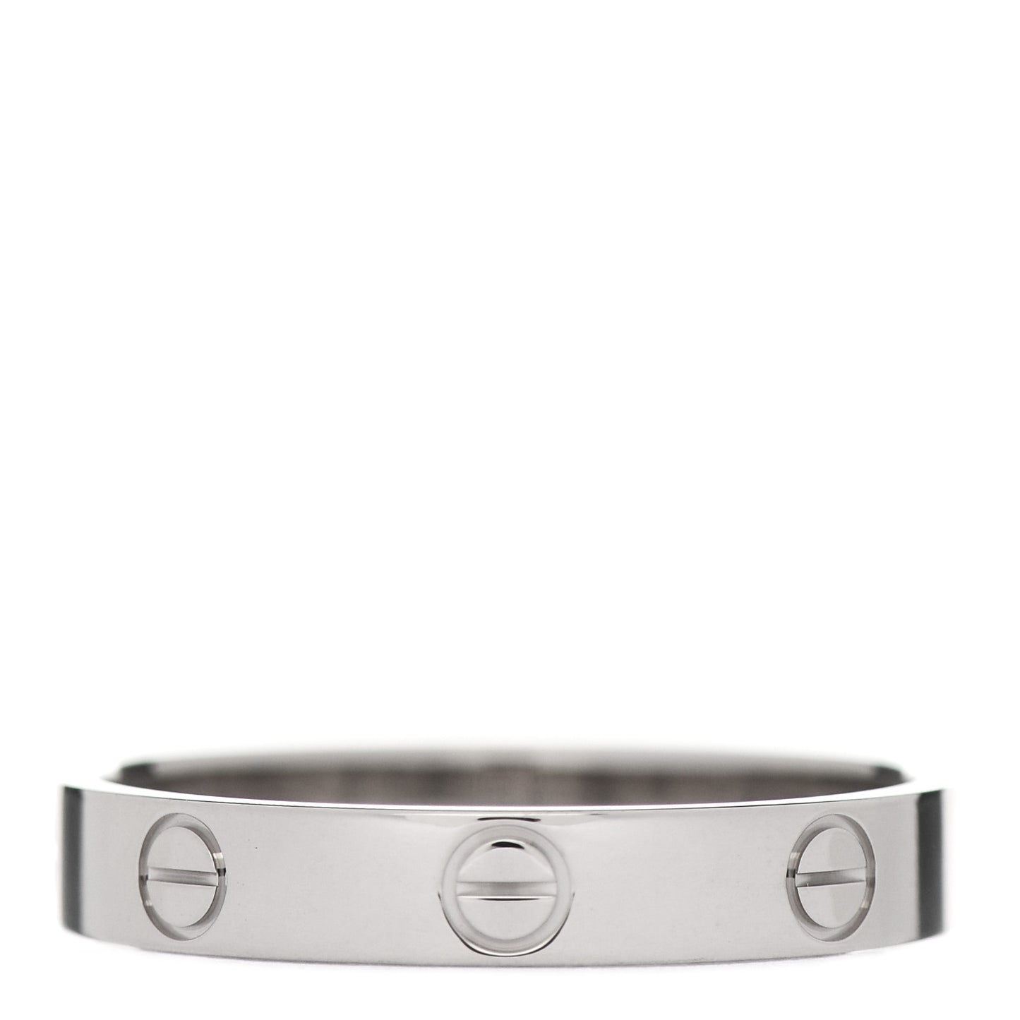 18K White Gold 3.5mm LOVE Wedding Band Ring 59 8.75