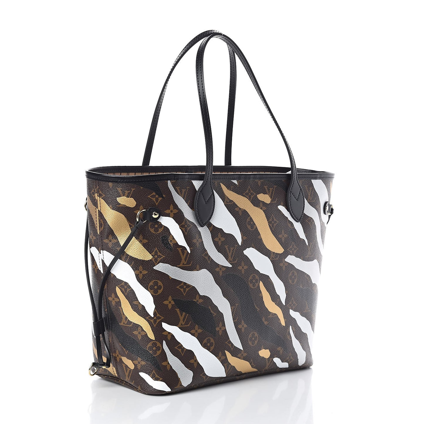 X LOL Monogram Neverfull MM Gold Silver