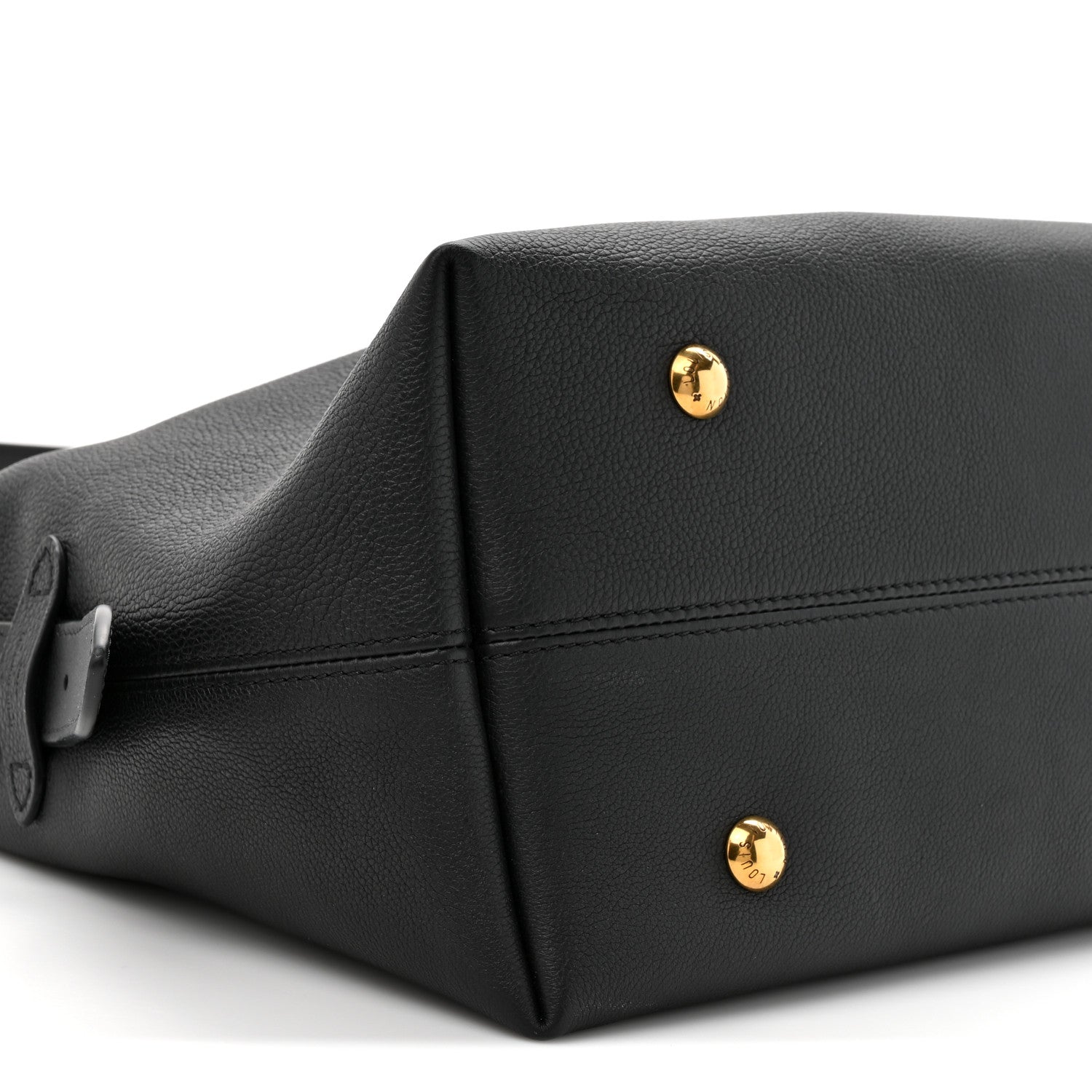 Louis Vuitton Grained Calfskin Low Key Hobo MM Black 10 of 10
