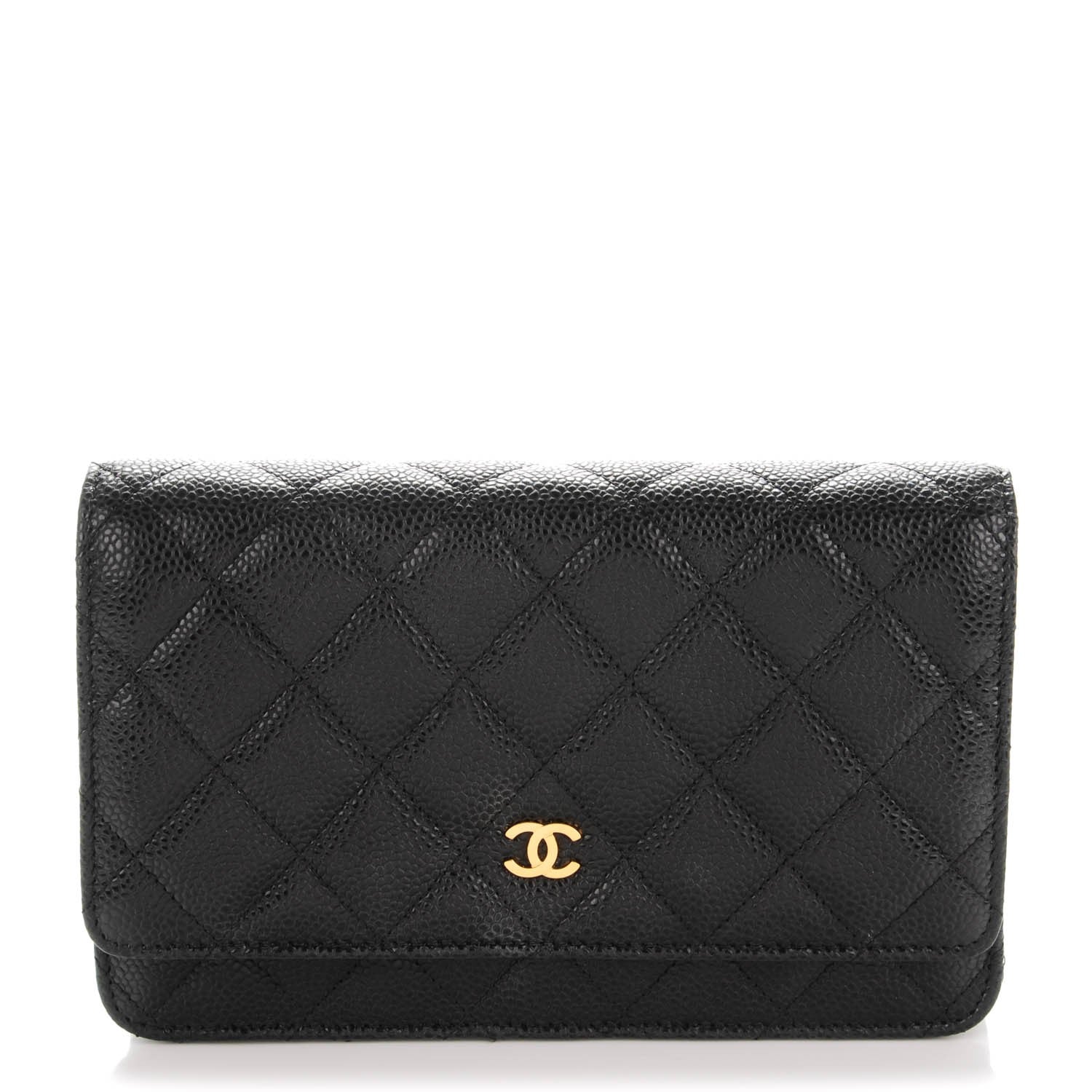 Chanel Caviar Quilted Wallet On Chain WOC Black 1 of 7