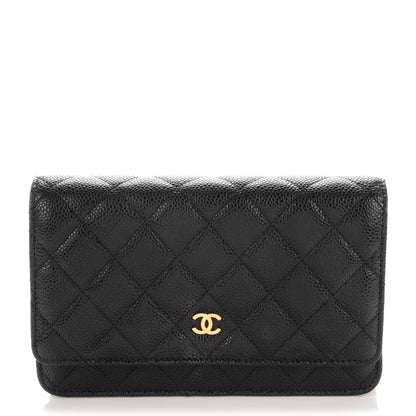 Chanel Caviar Quilted Wallet On Chain WOC Black 1 of 7