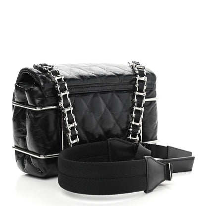 Alexander Wang Calfskin Quilted Halo Crossbody Bag Black 3 of 10