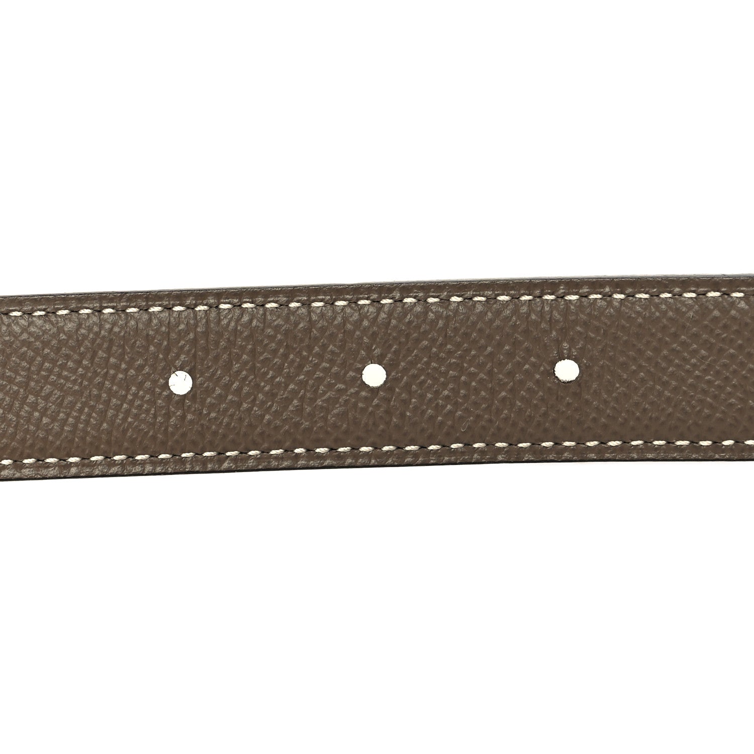 Hermes Swift Epsom 24mm Belt Strap 90 36 Black Etoupe 3 of 5