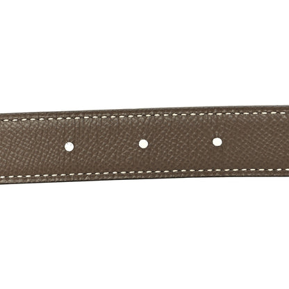 Hermes Swift Epsom 24mm Belt Strap 90 36 Black Etoupe 3 of 5