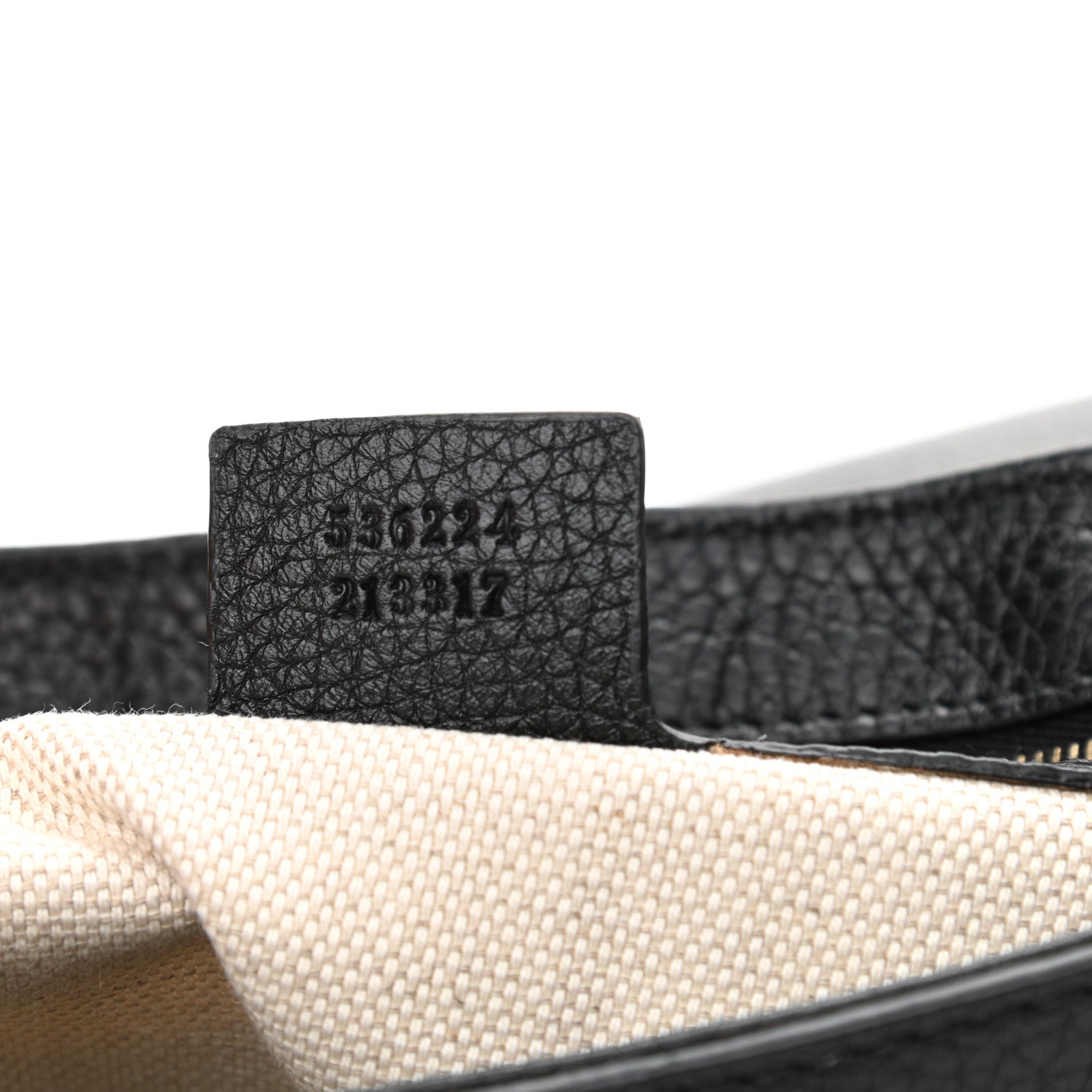 Gucci Pebbled Calfskin Medium Soho Flap Crossbody Black 7 of 10