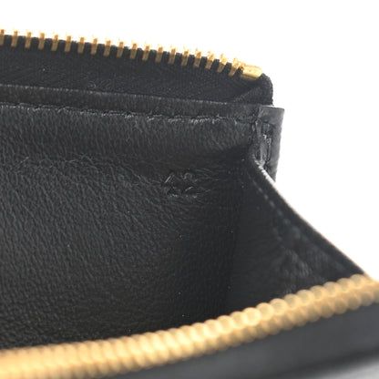 Prada Saffiano Metal Zip Around Key Holder Black 7 of 8