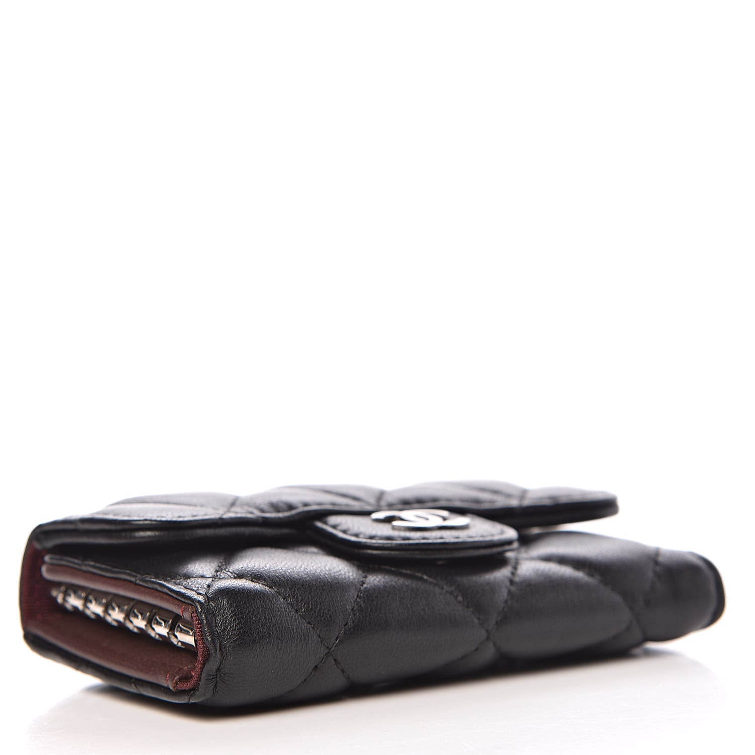 Chanel Lambskin Quilted 6 Key Holder Black 4 of 13