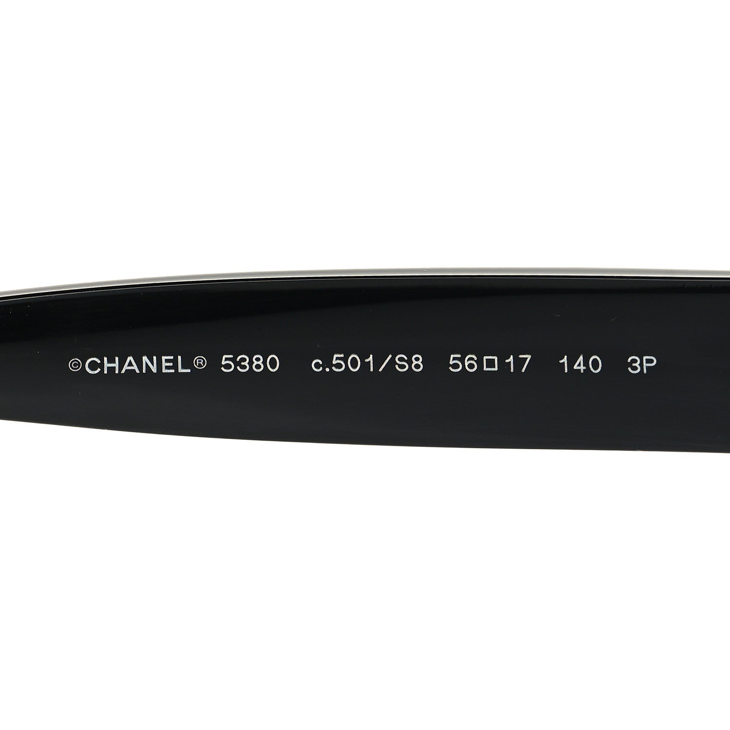 Chanel Acetate Polarized Square CC Sunglasses 5380 Black 5 of 8