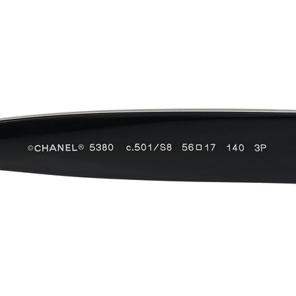 Chanel Acetate Polarized Square CC Sunglasses 5380 Black 5 of 8
