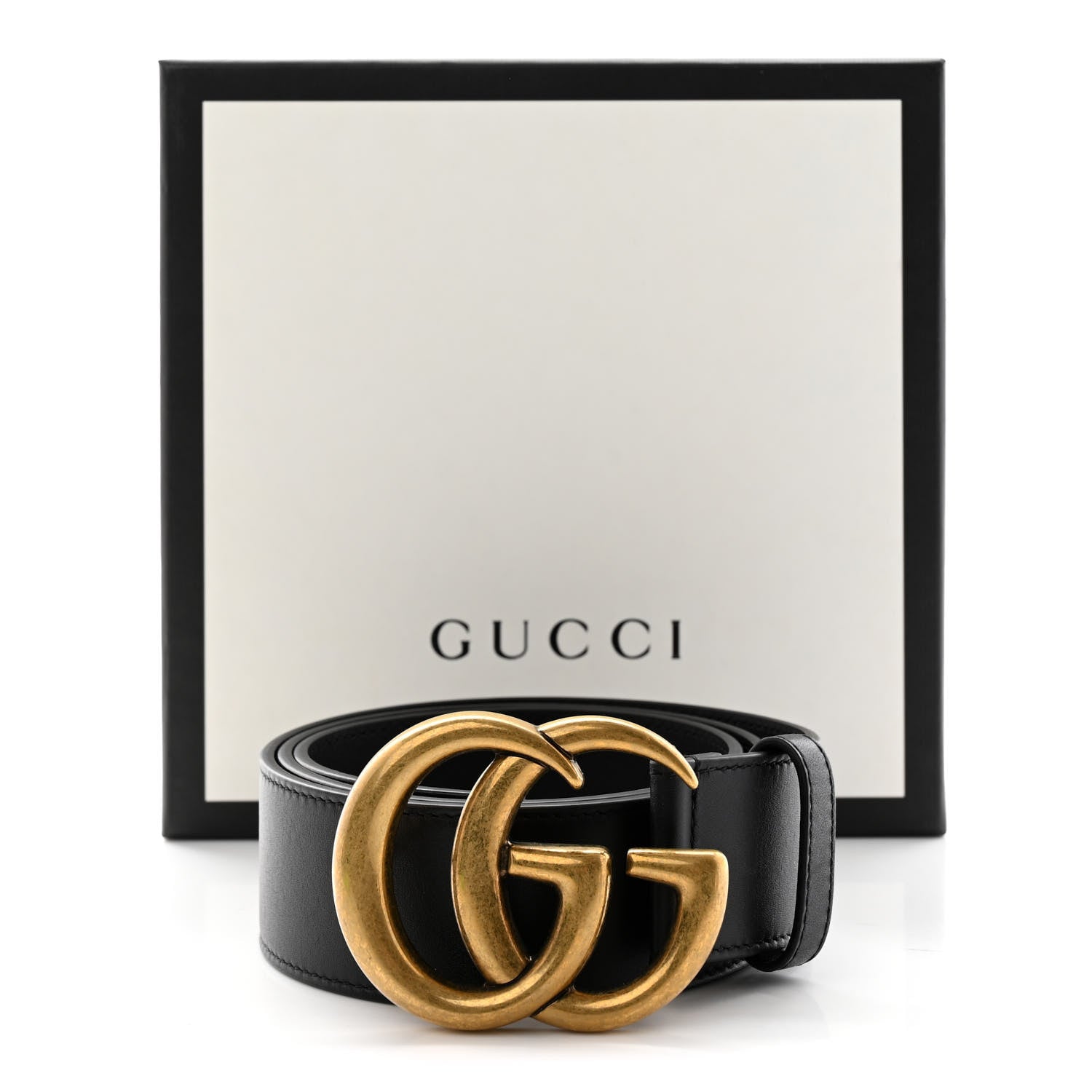 Gucci Calfskin Double G 40mm Belt 75 30 Black 11 of 11