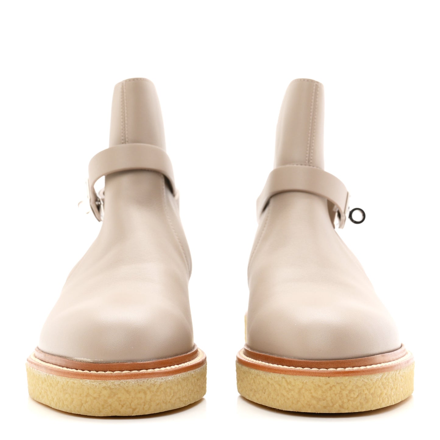 Calfskin History Ankle Boots 38 Beige Mastic
