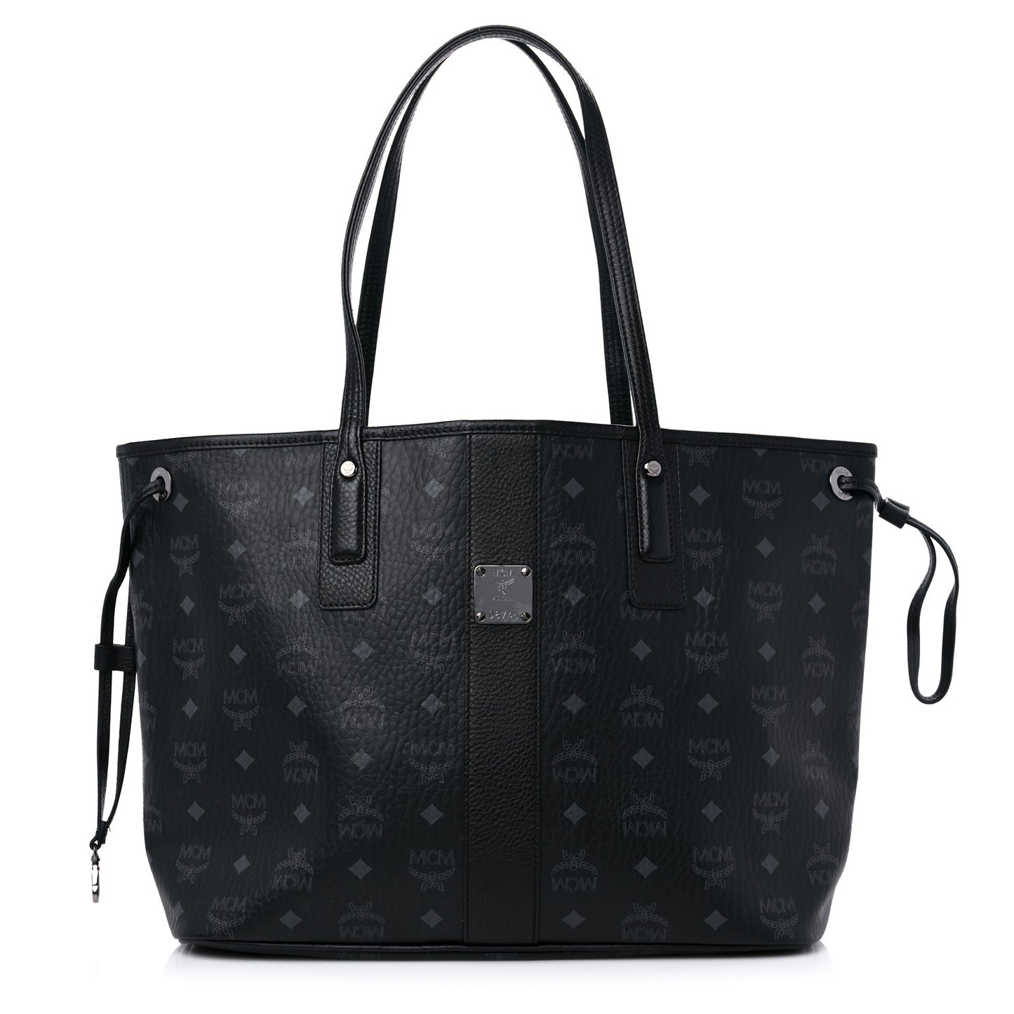 Visetos Medium Liz Reversible Shopper Tote Black