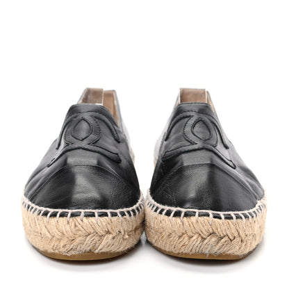 Chanel Lambskin CC Espadrilles 35 Black 2 of 11