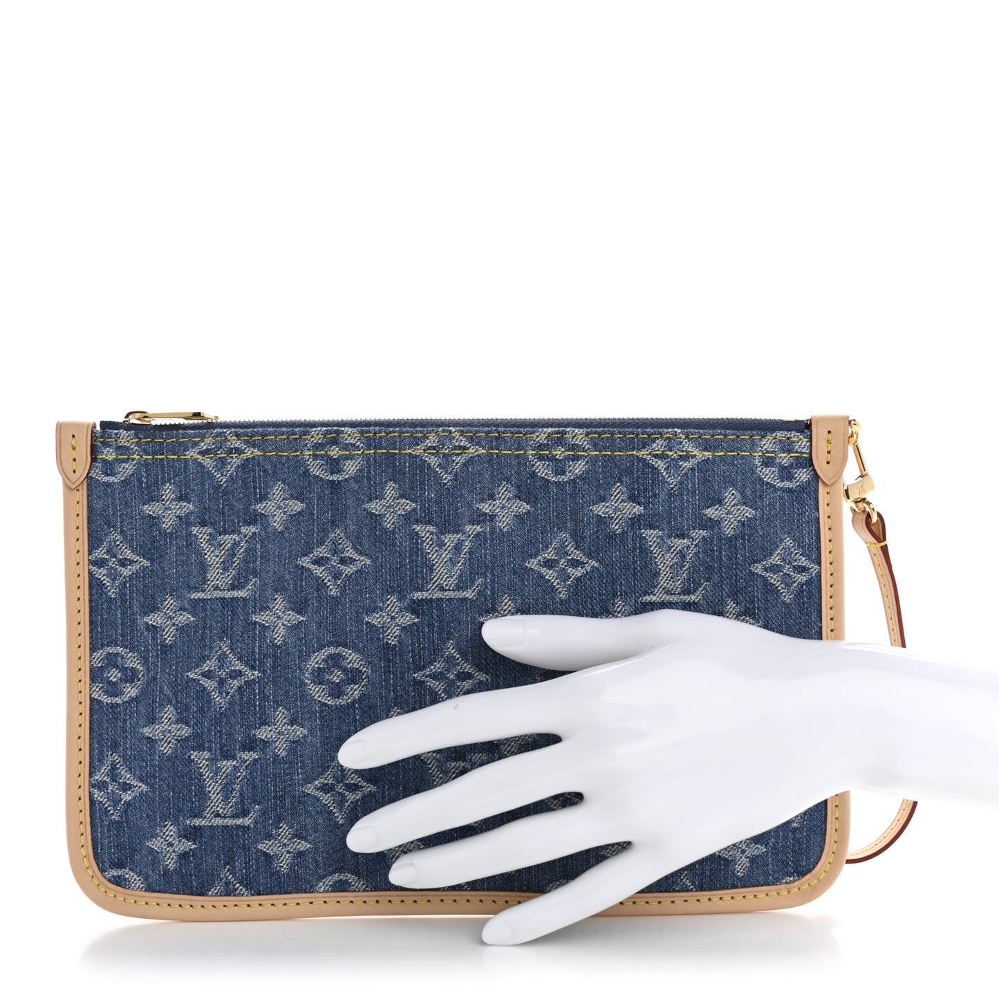 Denim Monogram Jacquard Neverfull MM GM Pochette Blue