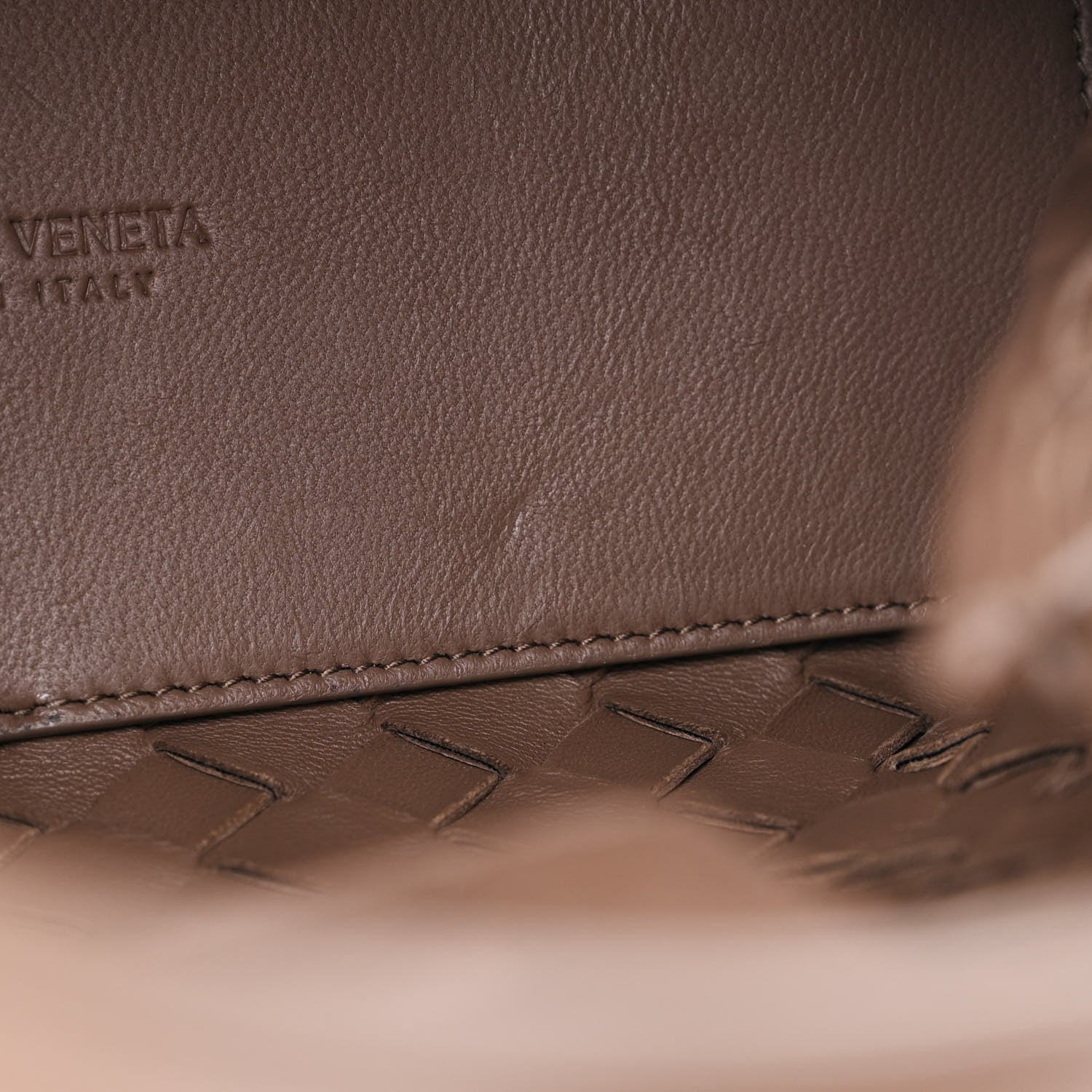 Bottega Veneta Nappa Intrecciato Small Andiamo Shoulder Bag Taupe Grey 12 of 12