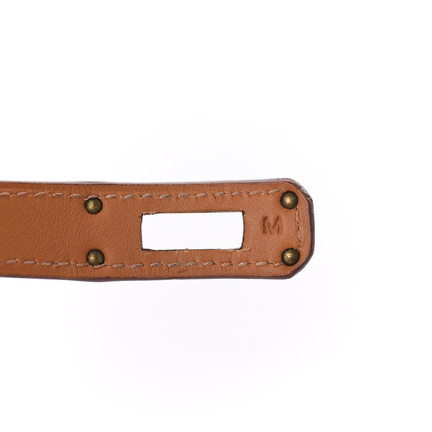 Barenia Kelly Double Tour Bracelet M Fauve