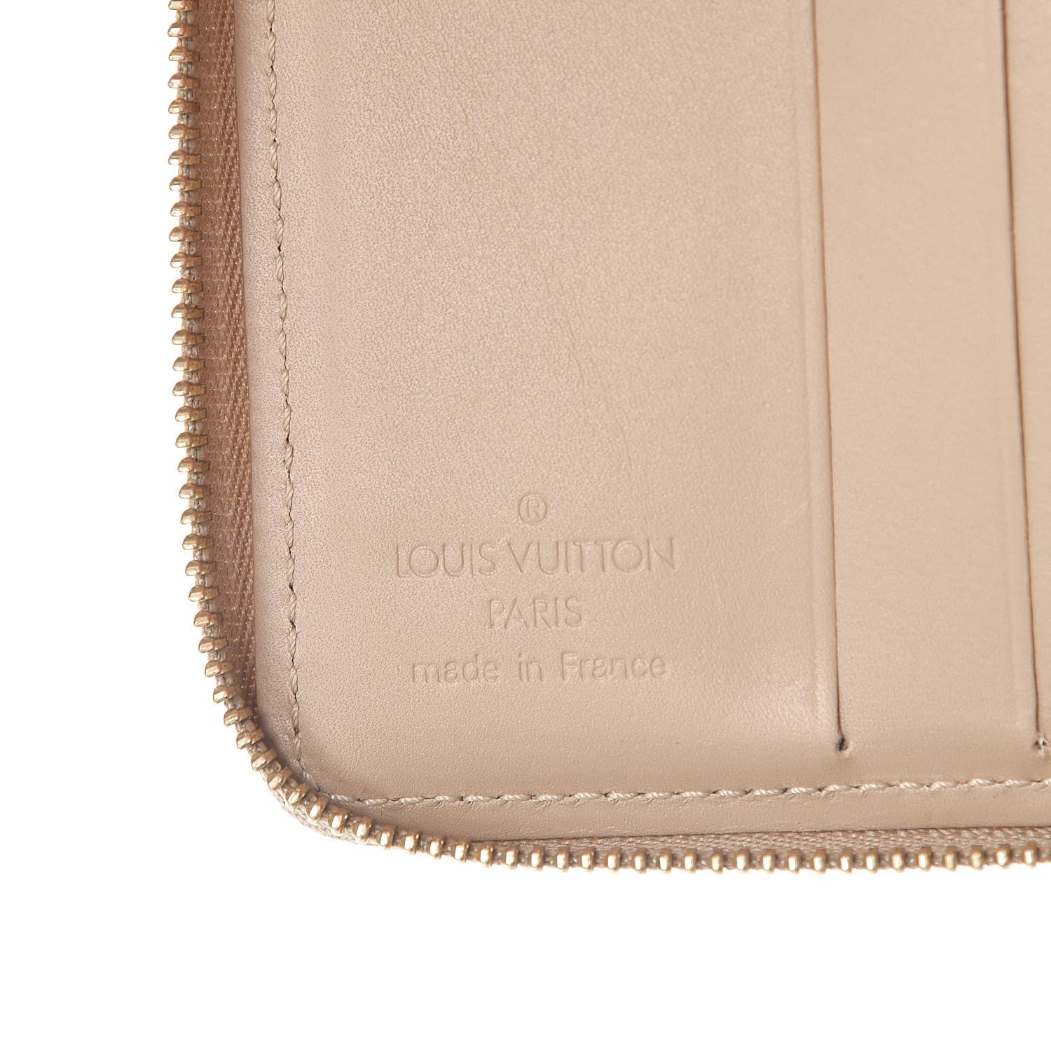 Louis Vuitton Vernis Broome Zip Wallet Beige 6 of 7