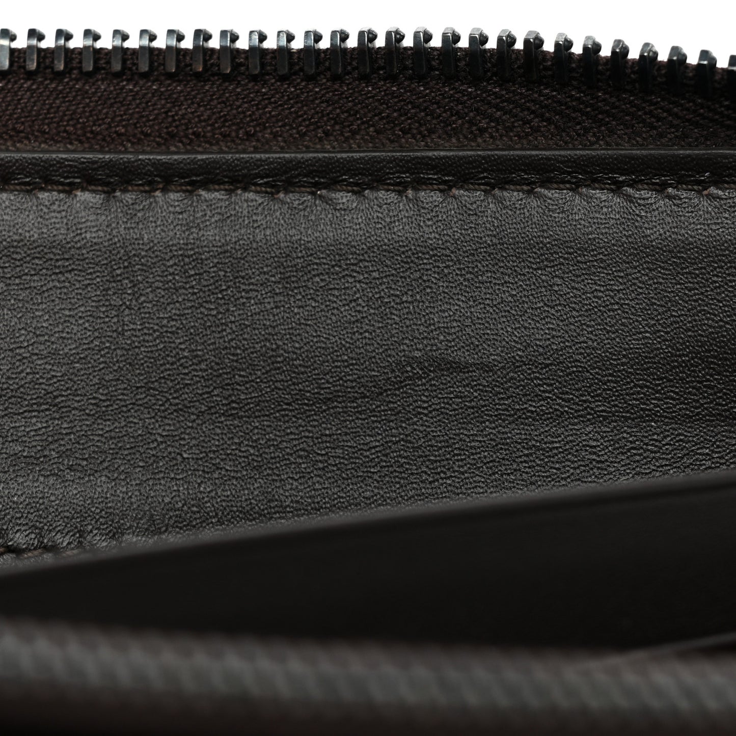 Nappa Intrecciato Zip Around Wallet Aubergine