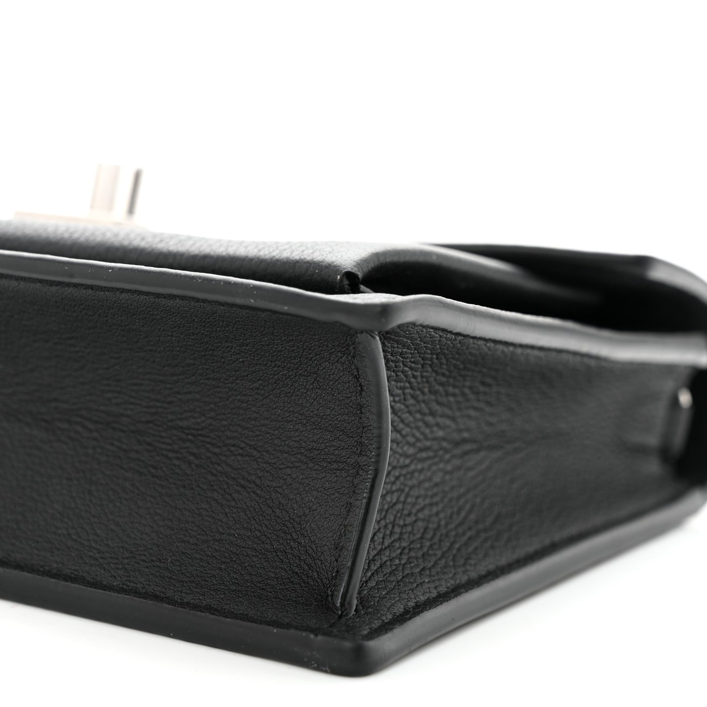 Soft Calfskin My Lockme Chain Pochette Black