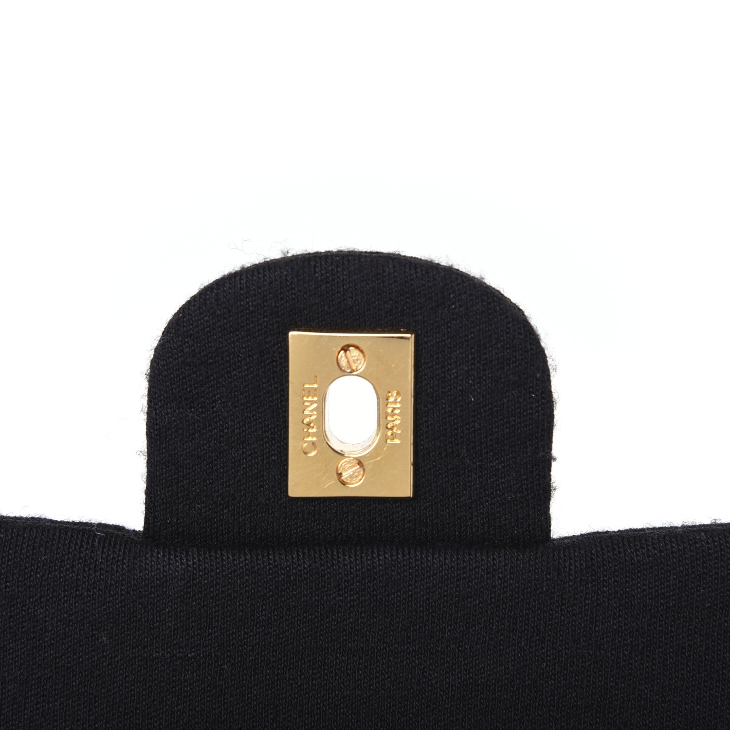 Chanel Jersey Quilted Medium Double Flap Black 19 of 19