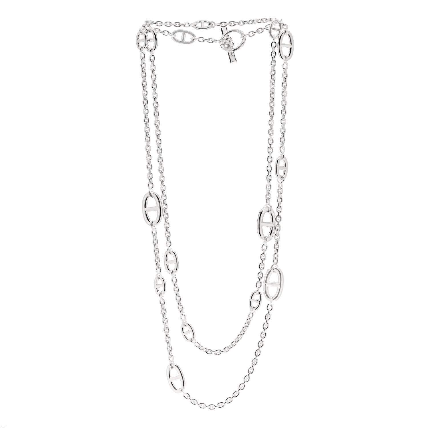 Hermes Sterling Silver Farandole Necklace 120 3 of 6